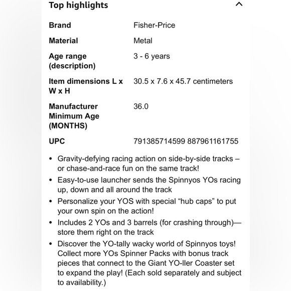 Fisher-Price Spinnyo’s Racing Chasing Super Slide Spiral Race Track - Picture 13 of 13